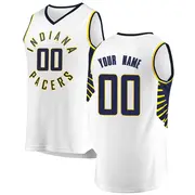 Fast Break Men's Custom Indiana Pacers Jersey - Association Edition - White