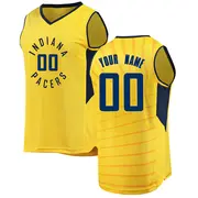 Fast Break Men's Custom Indiana Pacers Jersey - Statement Edition - Gold