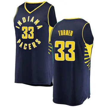 Fast Break Men's Myles Turner Indiana Pacers Jersey - Icon Edition - Navy
