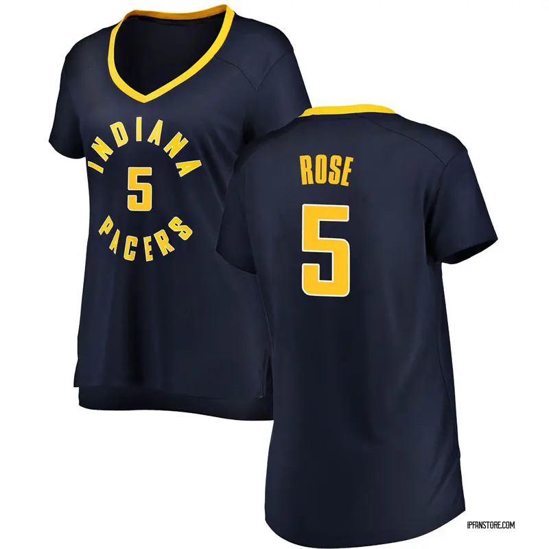 Fast Break Women's Jalen Rose Indiana Pacers Jersey - Icon Edition - Navy