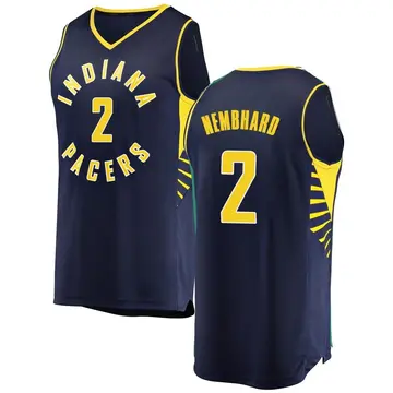 Fast Break Youth Andrew Nembhard Indiana Pacers Jersey - Icon Edition - Navy