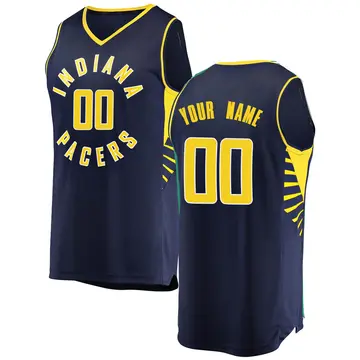 Fast Break Youth Custom Indiana Pacers Jersey - Icon Edition - Navy