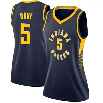 Swingman Women's Jalen Rose Indiana Pacers Jersey - Icon Edition - Navy