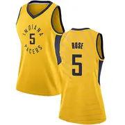 Swingman Women's Jalen Rose Indiana Pacers Jersey - Statement Edition - Gold