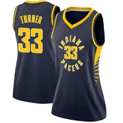 Swingman Women's Myles Turner Indiana Pacers Jersey - Icon Edition - Navy