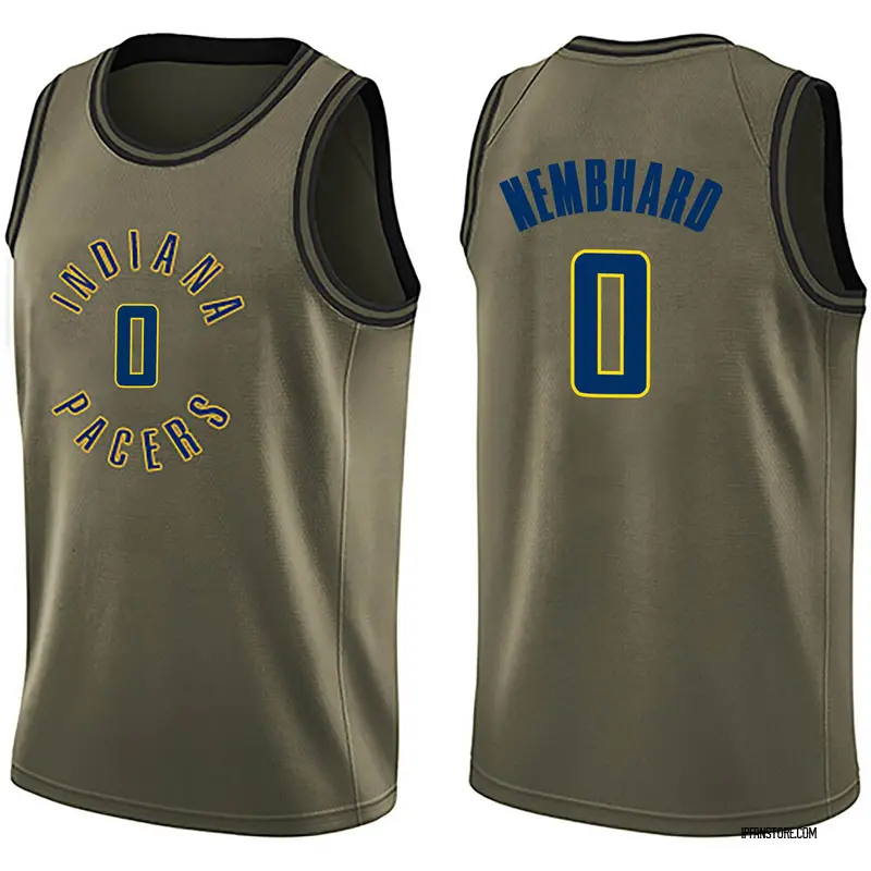 Swingman Youth Andrew Nembhard Indiana Pacers Salute to Service Jersey - Green