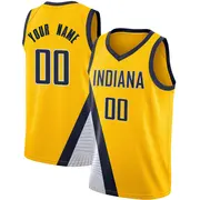 Swingman Youth Custom Indiana Pacers 2019/20 Jersey - Statement Edition - Yellow