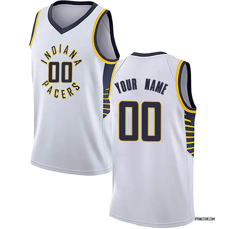 Swingman Youth Custom Indiana Pacers Jersey - Association Edition - White